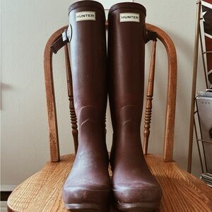 Hunter Chocolate Tall Boots